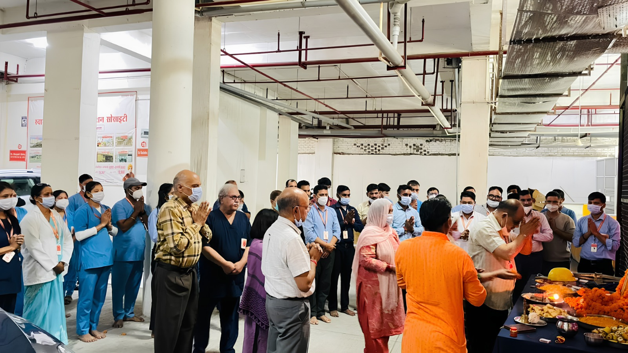 Bhagwan Vishwakarma Jayanti Celebrated at Swami Vivekanand Charitable Hospital Dharmawala